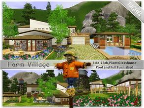 Sims 3 — Residence-13 - Full Furnished by TugmeL — This farm, tomatoes, lettuce, grapevine and apple trees been added, is