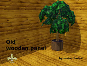 Sims 3 — Old wooden panel by matomibotaki — Wethered old wooden panel. You will find it under Wood.