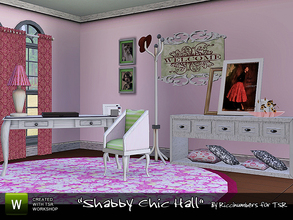 Sims 3 — Shabby Chic Hall by TheNumbersWoman — Continuing the series with a hallway. Little bits and pieces you can use