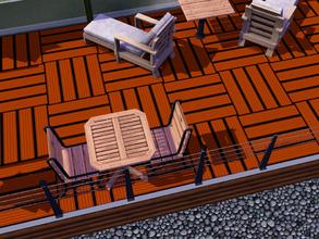Sims 3 — Decking by manuke — groved timber decking for the more real decking look