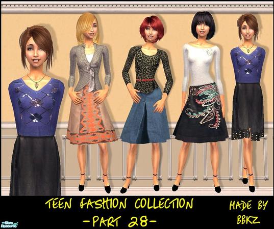 Sims 2 — Teen Fashion Collection - part 28 - by BBKZ — Available as everyday. No EP required. FREE mesh T004 by Lianaa