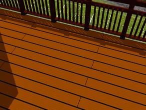 Sims 3 — Decking V2 end by manuke — improved decking have more groves and smaller gaps between the boards. this tile has