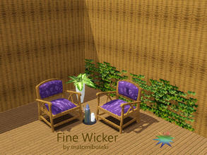 Sims 3 — Fine wicker by matomibotaki — A wicker pattern in used optic. You will find it under Wicker.
