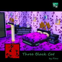 Sims 3 — Three Black Cat by Flovv — These are the three black cat. They have a cool attribute: they can change their
