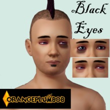 Sims 3 — Black Eye Set by OrangePlumbob — Have you ever wanted to give your sim that perfect black eye after they got