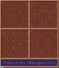 Sims 2 — Floors 4 You by ziggy28 — This is the first set in Mahogany Wood in my range of wooden floor tiles called