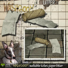 Sims 3 — Toilet Paper Litter by Cyclonesue — Sims will never get tired of treading on this - unless the paper sticks to
