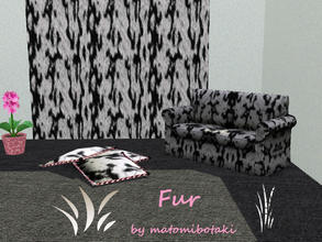 Sims 3 — Fur by matomibotaki — Fur pattern for multiple use, with two channels, to find under Leather/Fur.