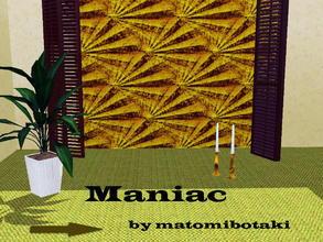 Sims 3 — Maniac by matomibotaki — Drives you crazy, but look effectively on walls. You will find it under Geometric