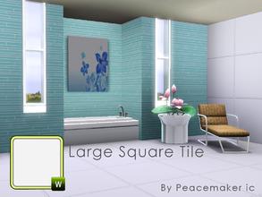 Sims 3 — Large Square tile by Peacemaker_ic — large square Tile pattern 2 colourable channels. for those modern homes