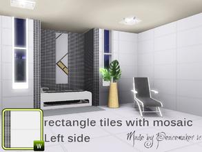 Sims 3 — rectangle tile mosaic border left side by Peacemaker_ic — tile pattern 3 recolourable palettes. designed as a
