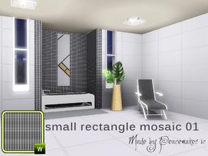 Sims 3 — Small Rectangle Mosaic 01 by Peacemaker_ic — Mosaic tile 2 recolourable palettes. part 4 of my modern tile set