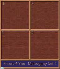 Sims 2 — Floors 4 You by ziggy28 — This is the second set in Mahogany Wood in my range of wooden floor tiles called