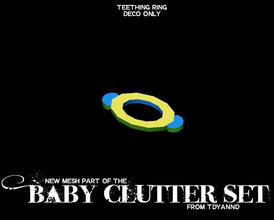Sims 3 — Baby Clutter Set Teething Ring by tdyannd — by tdyannd for TSR