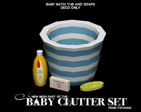 Sims 3 — Baby Clutter Set Baby Bath by tdyannd — by tdyannd for TSR