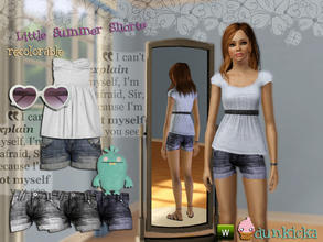 Sims 3 — Little Summer Shorts by dunkicka — I can't wait for summer. For everyday, atletic; teen,adult,yadult. Hope you