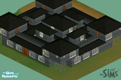 Sims 1 — Medieval castle (dark contrast) by rainier3 — 'the castle stands tall and as we know dark, but when it is known