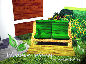 Sims 3 — Wooden Waves by matomibotaki — Expencive looking wooden pattern in 2 different brown colors, to find under Wood.