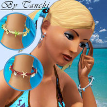 Sims 3 — Bracelet &#8220;Conch&#8221; - Part of the Beach Collection by Tanchi — Bracelet with conch and starfish
