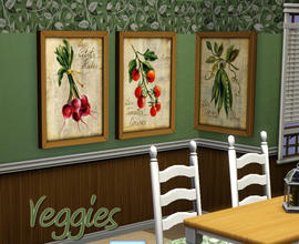 Sims 3 — Silvia Vassileva Vegetable Paintings by kittyispretty69 — A set of Silvia Vassileva Vegetable paintings. Enjoy