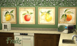 Sims 3 — Silvia Vassileva Fruit Paintings by kittyispretty69 — A set of Silvia Vassileva fruit paintings. Enjoy and Happy