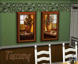 Sims 3 — Nancy Wiseman Tuscany Paintings by kittyispretty69 — Set of two Nancy Wiseman Tuscany paintings. Enjoy and Happy