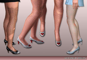 Sims 3 — FS 37 shoes 01 by katelys — New shoes in three colors and two different versions (one with a heart, the other