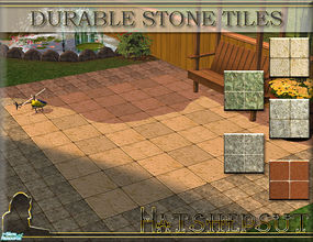 Sims 2 — Durable Stone Tiles by hatshepsut — A great set of stone tile floors ideal for indoor or outdoor use. Available