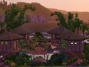 Sims 3 — Plumbbob Boulevard 115 by Quengel — With 1 bath-, living,- bedroom and kitchen. Big pond, pool and incredible
