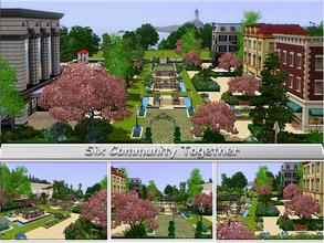 Sims 3 — Super Center **Six Community Together** by TugmeL — Open in your neighborhood for houses!! Six Community