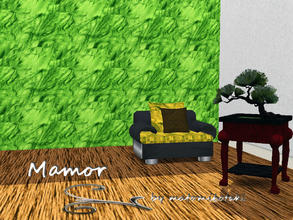 Sims 3 — Marmor by matomibotaki — Abstract pattern in different green and light yellow colors, 3 channel, to find under