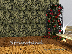 Sims 3 — Strucctural by matomibotaki — Rough and intensive stucco pattern in dark blue and brown/beige colors, 3 channel,