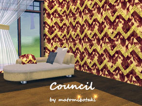 Sims 3 — Council by matomibotaki — Intensiv structural pattern in different brown/beige colors, 3 channel, to find under