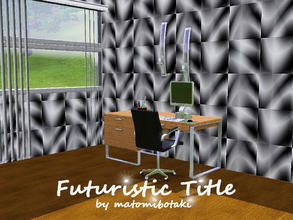 Sims 3 — Futuristic Title by matomibotaki — Title with metalic effects in different black/grey colors, 3 channel, to find