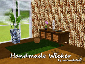 Sims 3 — Handmade Wicker by matomibotaki — Cute wicker pattern in different brown and beige colors, 3 channel, to find