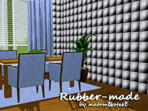 Sims 3 — Rubber-made by matomibotaki — Stylish studio pattern in grey, black and white, 3 channel, to find under