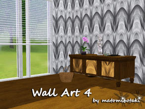 Sims 3 — Wall Art 4 by matomibotaki — Stylish pattern for multiple use, 1 channel, to find under Abstract. 