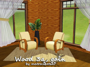Sims 3 — Wood 3a , grain by matomibotaki — Diagonal wood pattern in different brown colors, 3 channel, to find under