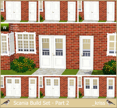 Sims 3 — Scania Build Set Part 2 - Doors by Kriss — This is the second part of the Scania Build Set bringing scandinavian