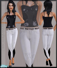 Sims 2 — Jeans by Victoria Beckham2! by Glamurita — stylish pants for your simok!
