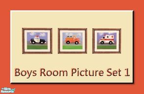Sims 2 — Boys Room Picture Set 1 by ziggy28 — Now available for TS2 Boys Room Picture set 1 by the artist Anthony Morrow.