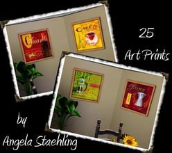 Sims 3 — Angela Staehling Art Print Set by kittyispretty69 — A set of 25 art prints by Angela Staehling. Enjoy and Happy