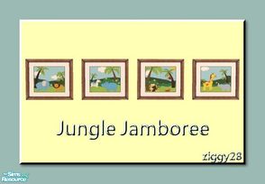 Sims 2 — Jungle Jamboree by ziggy28 — Jungle Jamboree picture set for children. Now available for TS2. By the artist