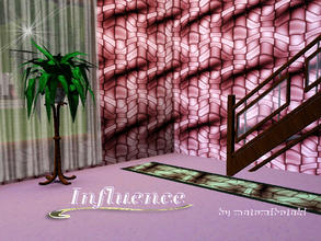 Sims 3 — Influence by matomibotaki — Modern and stylish pattern in red, brown and pink, 3channel, to find under