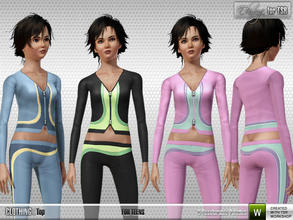 Sims 3 — Ekinege - Sports Wear 3(Teen)-Top - S20-1 by ekinege — Three recolorable parts. For teen girls. If you want to