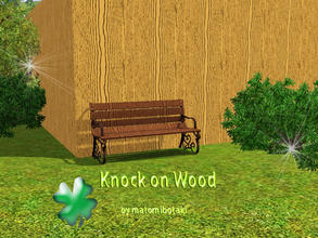 Sims 3 — Knock on Wood by matomibotaki — Wooden pattern in dark and light brown, 2 channel, to find under Wood.