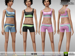 Sims 3 — Ekinege - Sports Wear 4(Teen) - Set21 by ekinege — For teen girls. If you want to for adults-young adults: