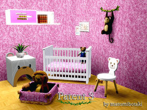 Sims 3 — Patent 3 by matomibotaki — Abstract pattern in purple and pink, 2 channel, to find under Carpet/Rug.
