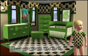 Sims 3 — Christopher Steven Frog Prints   by cm_11778 — Fun new frog prints for your sim toddlers. As always, I hope you