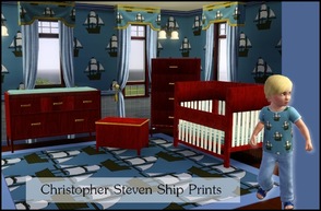 Sims 3 — Christopher Steven Ship Prints by cm_11778 — Fun new ship prints for your sim toddlers. As always, I hope you